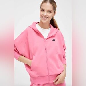 New Adidas Pink Zip Up Sweater